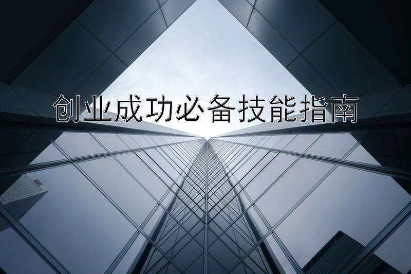 创业成功必备技能指南