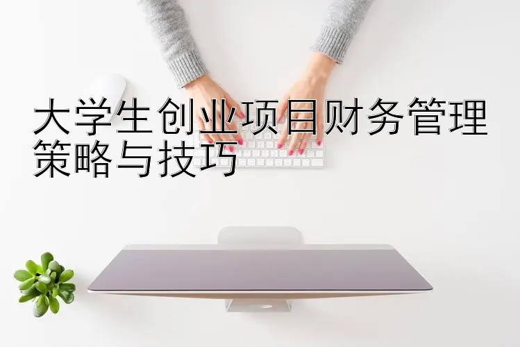 大学生创业项目财务管理策略与技巧