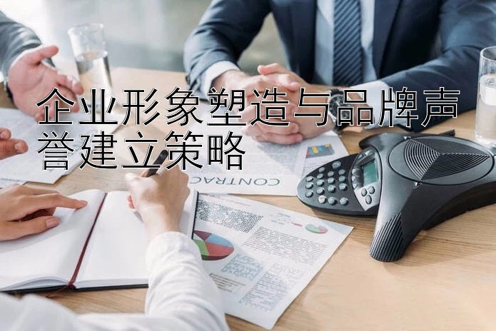 企业形象塑造与品牌声誉建立策略