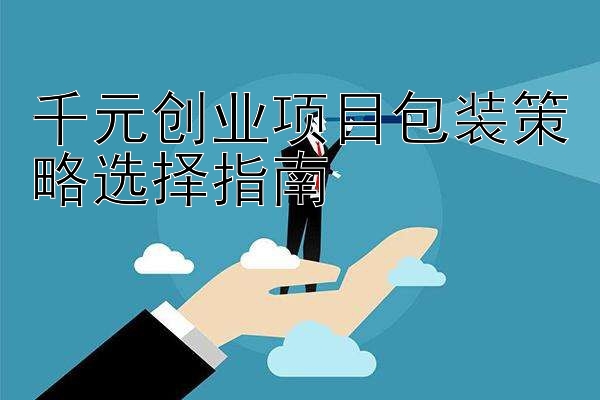 千元创业项目包装策略选择指南