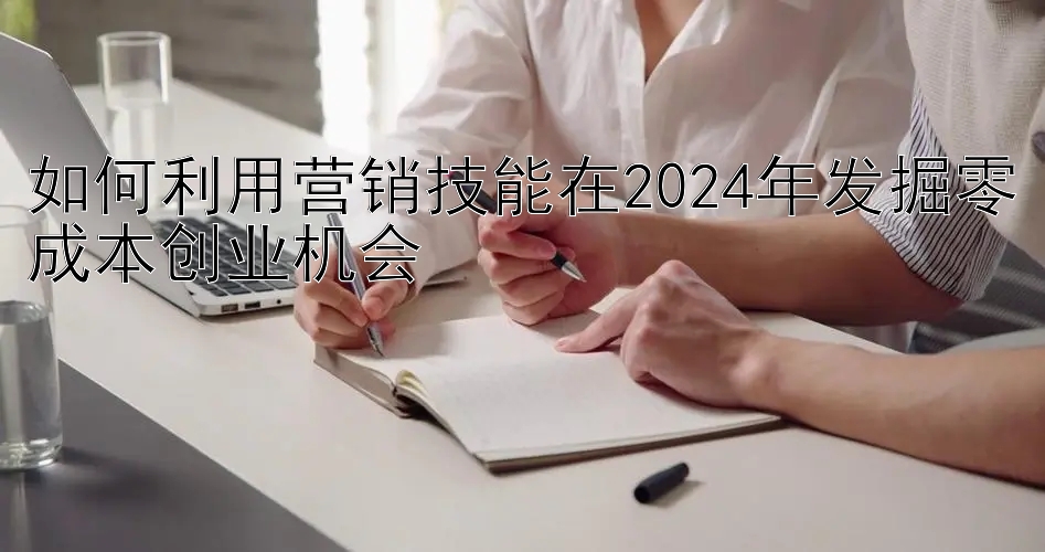 如何利用营销技能在2024年发掘零成本创业机会