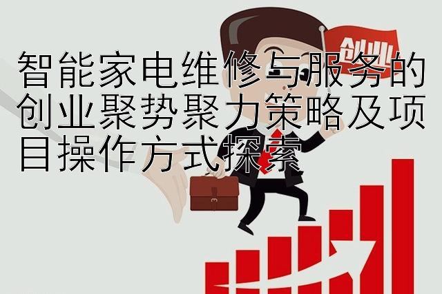 智能家电维修与服务的创业聚势聚力策略及项目操作方式探索