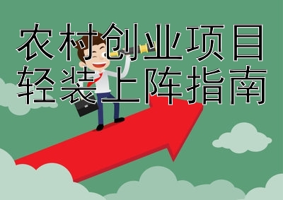 农村创业项目轻装上阵指南